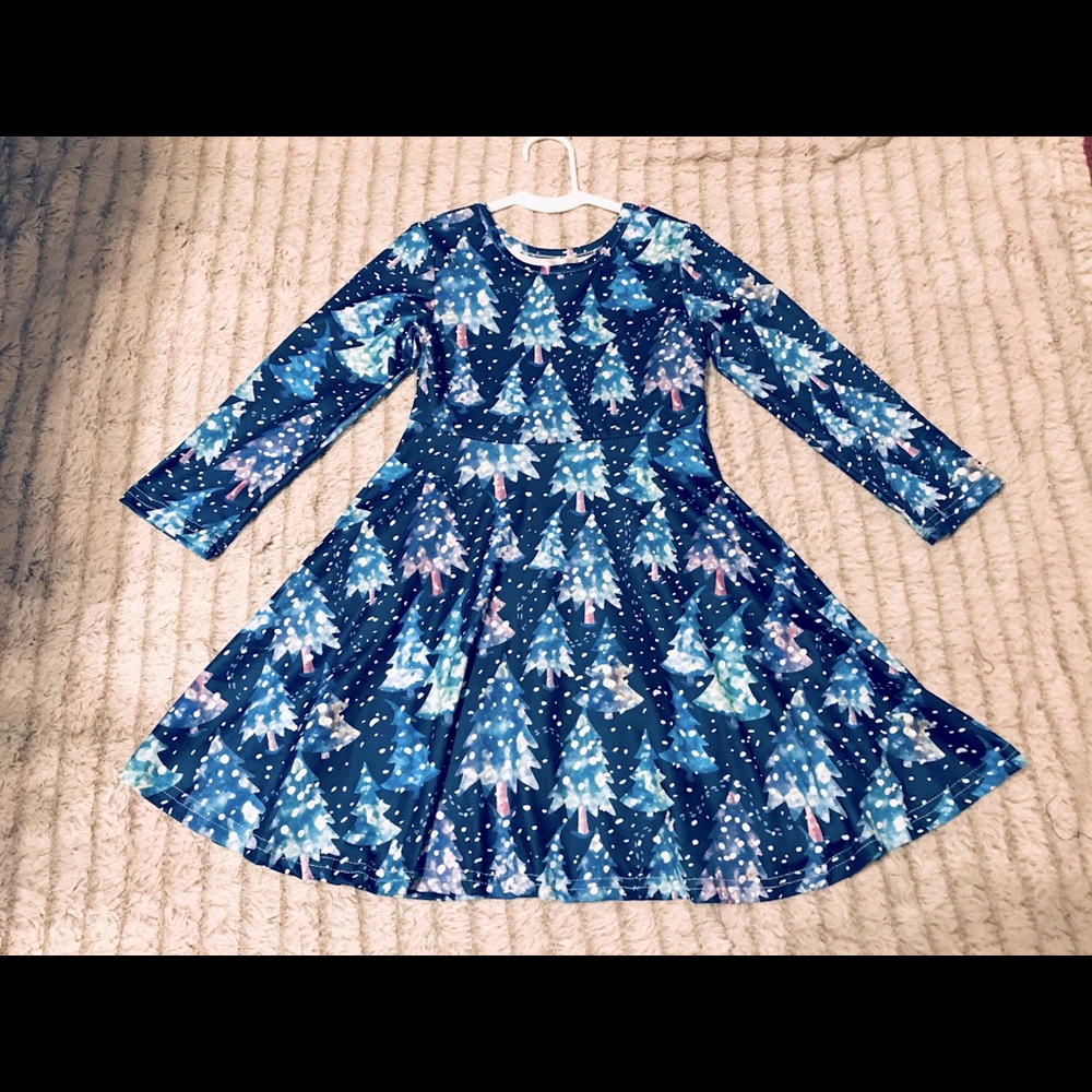NWT Girls Christmas Tree Dress